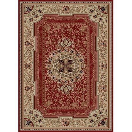 CONCORD GLOBAL TRADING Concord Global 65207 7 ft. 10 in. x 10 ft. 10 in. Ankara Chateau - Red 65207